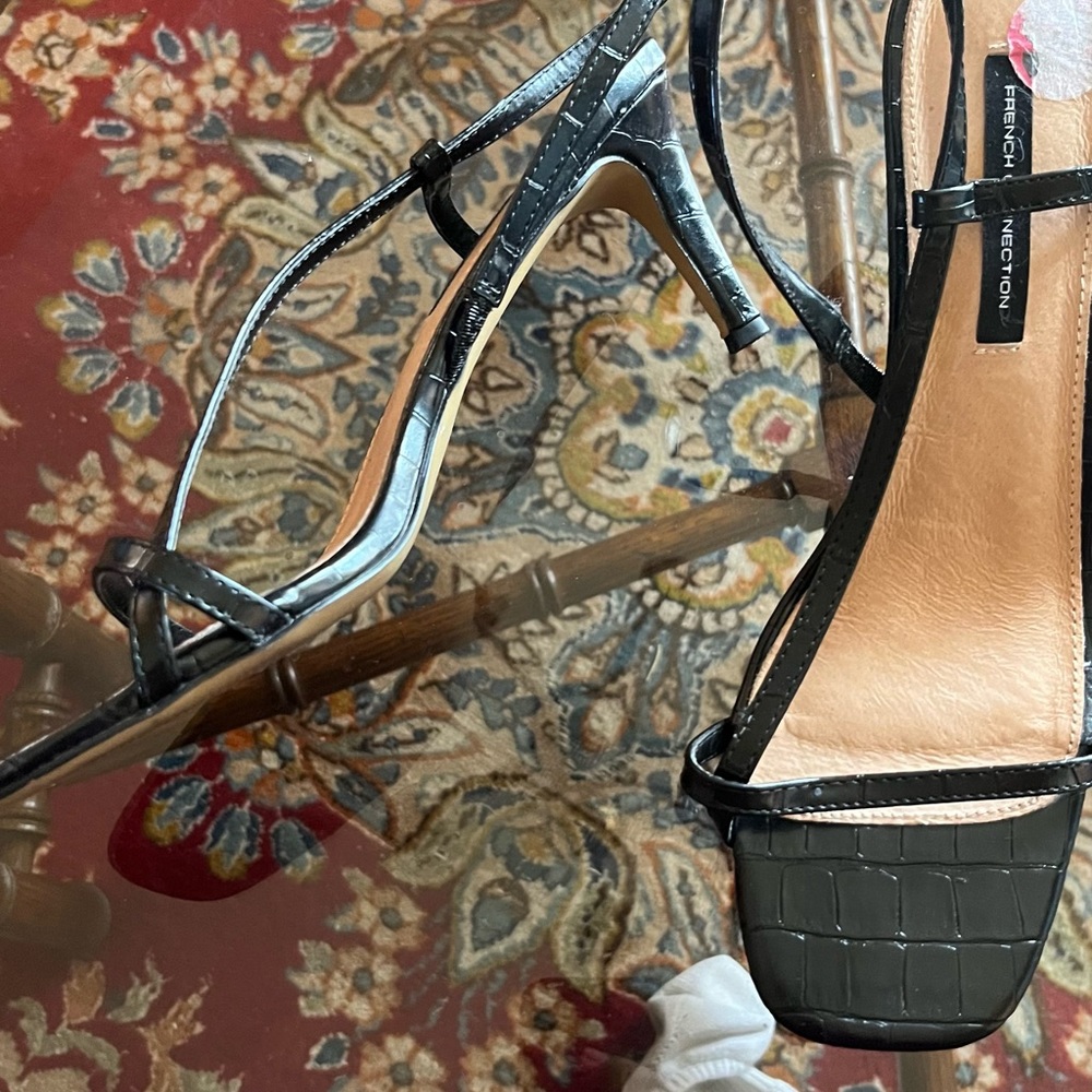 French connection black heels!